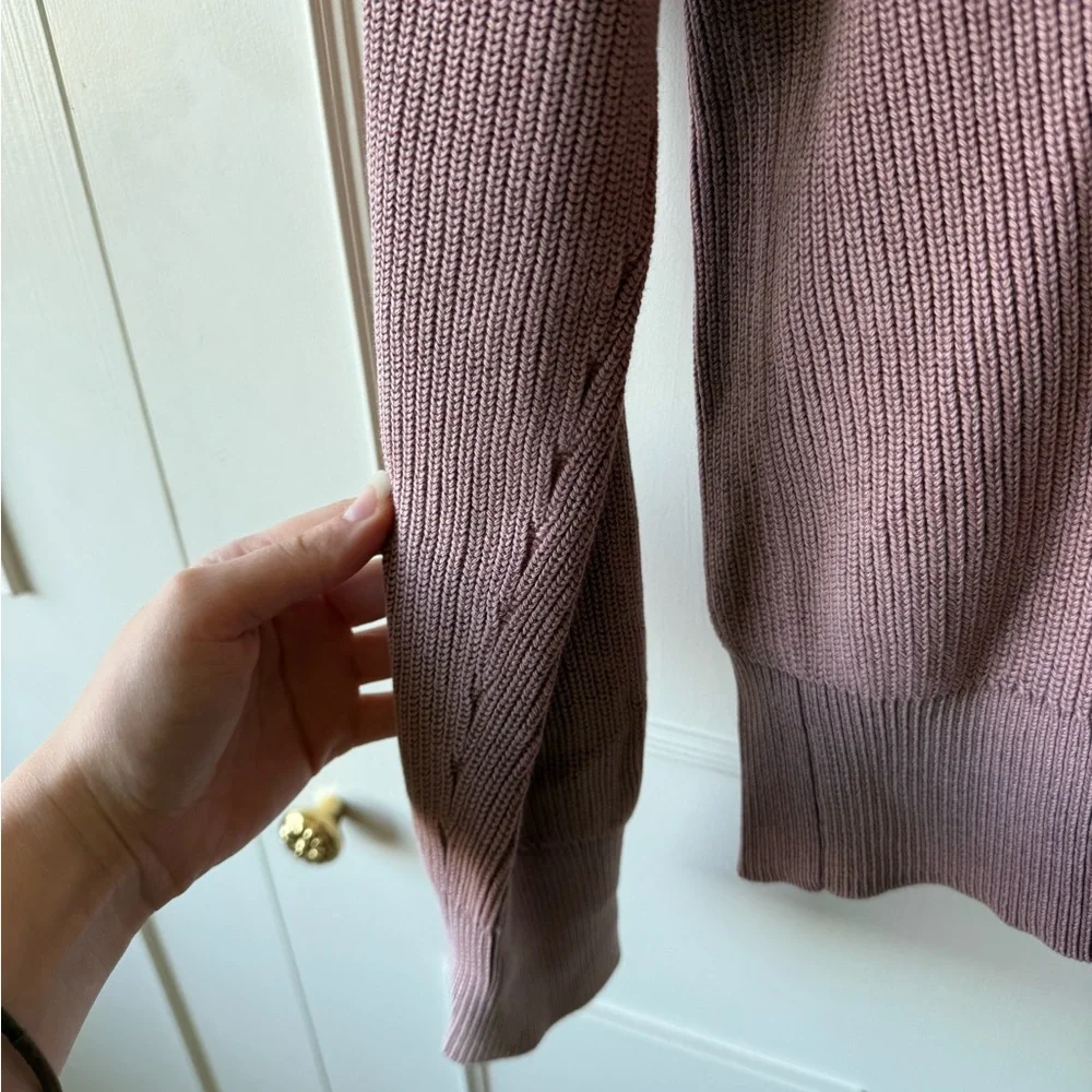 Rag&Bone Mauve Ribbed Sweater Size M - Picture 5 of 6